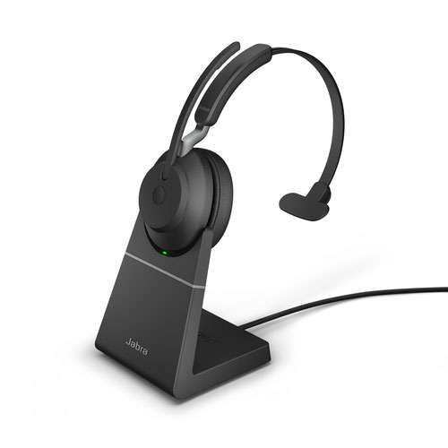 Jabra Evolve2 65 USB-A MS Mono Headset with Charging Stand