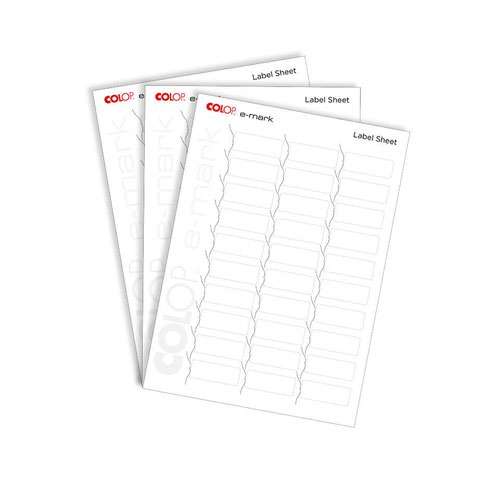 Colop E-Mark Labels - 1 Pack of 10 A4 Sheets