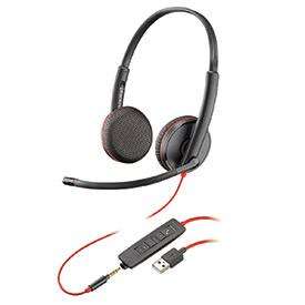 Poly Blackwire C3225 USB-A Stereo Headset NC