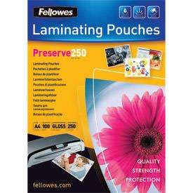 Fellowes Standard Pouches - A4 250 mic 100pk