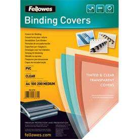 Fellowes Clear 150 Micron PVC Covers - A4 200 mic 100pk