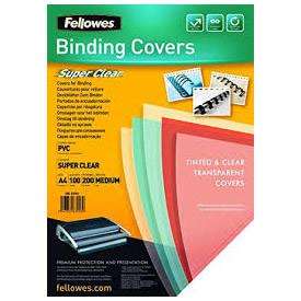 Fellowes Clear 150 Micron PVC Covers - A4 150 mic 100pk