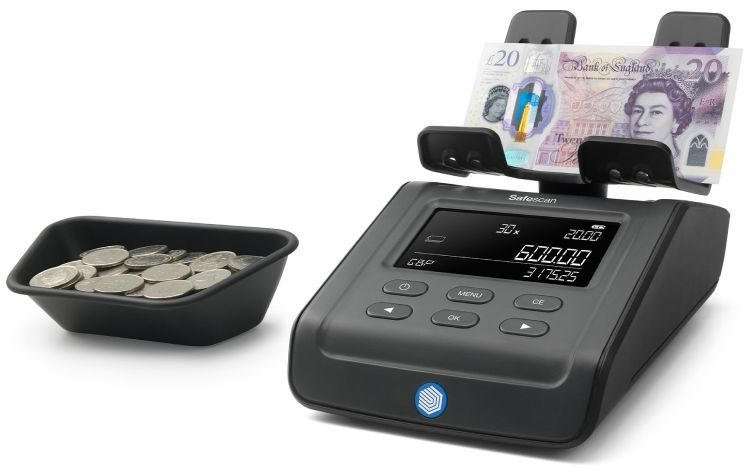 Safescan 6175 Money Counting Scale for Coins and Notes - Black