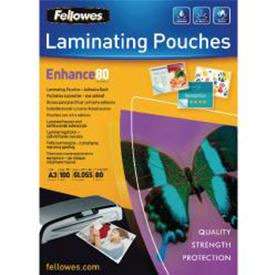 Fellowes Adhesive Backed Pouches - A3 80 mic 100pk