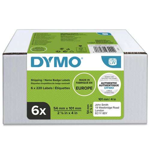 Dymo 2093092 LW Shipping Labels 54 x 101mm 6 pack