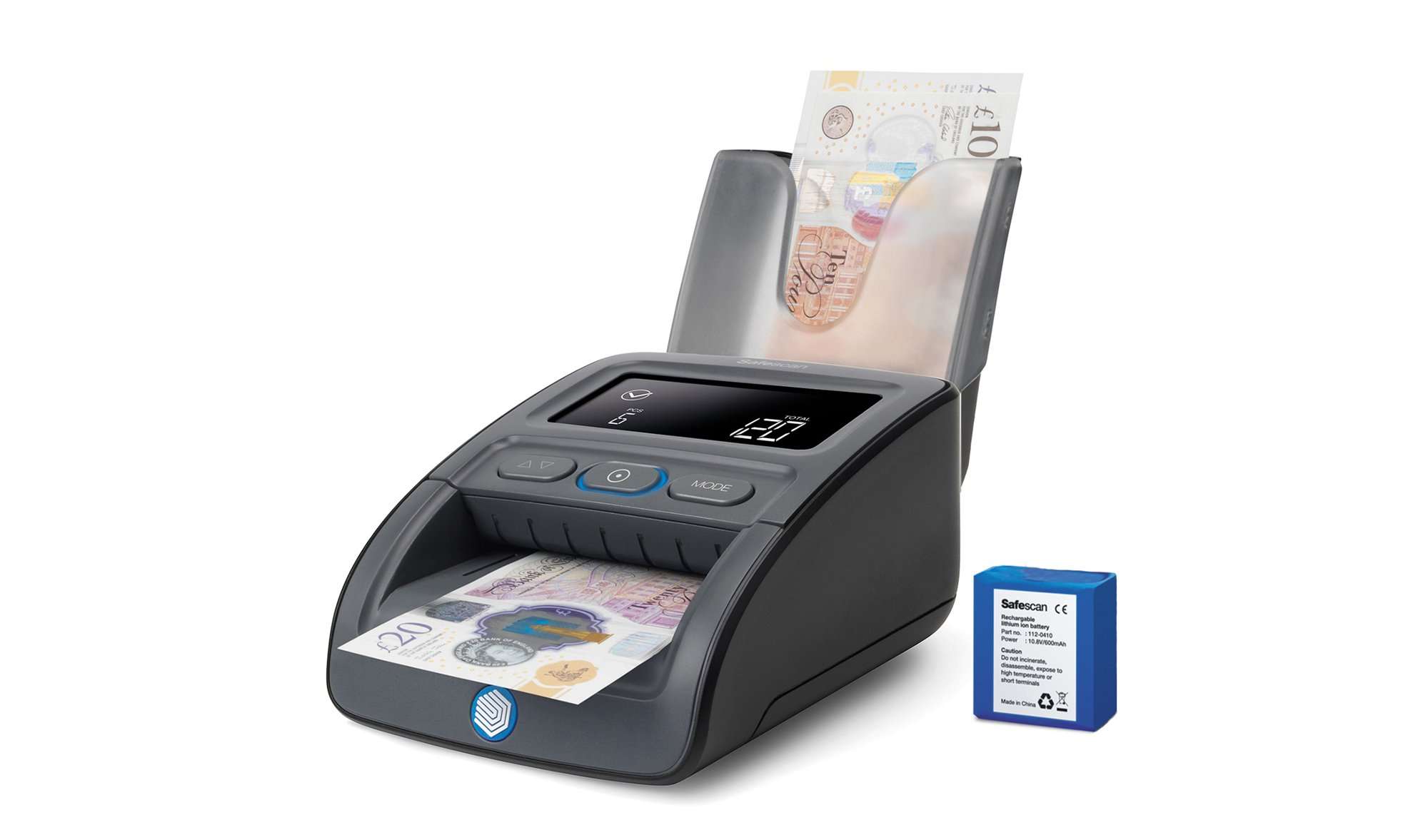 Safescan 155-S G2 Counterfeit Detection and RS-100 Stacker Bundle