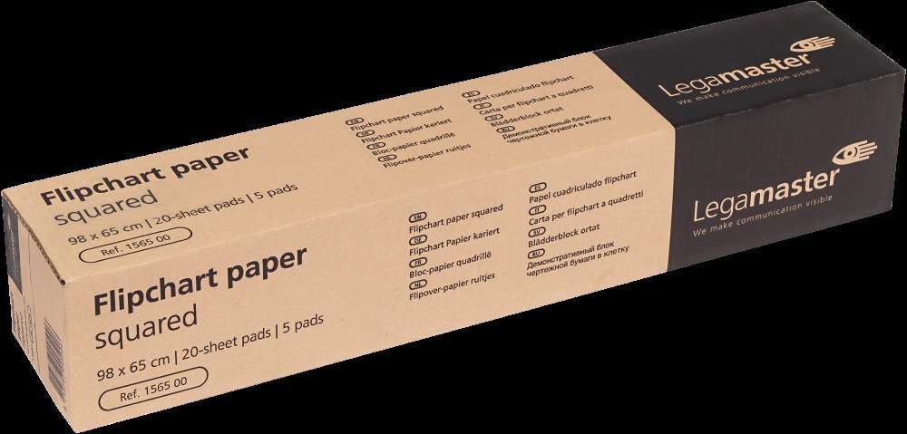 Legamaster flipchart paper pad grid 5pcs