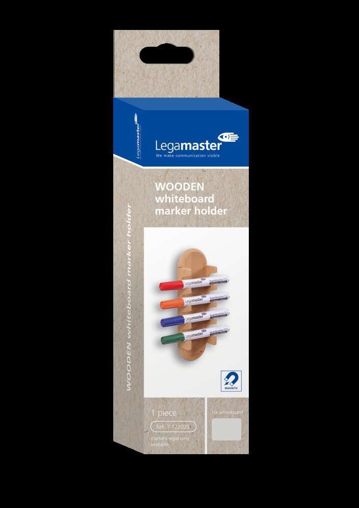Legamaster WOODEN Whiteboard Marker Holder Magnetic