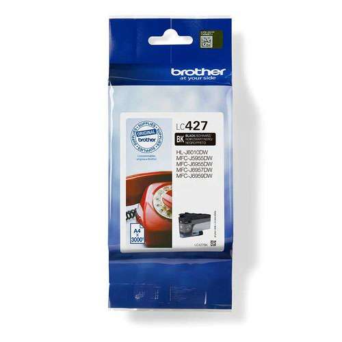 Brother LC427BK Black 3000 Page Ink Cartridge