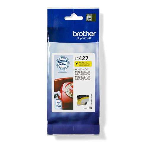 Brother LC427Y Yellow 1500 Page Ink Cartridge