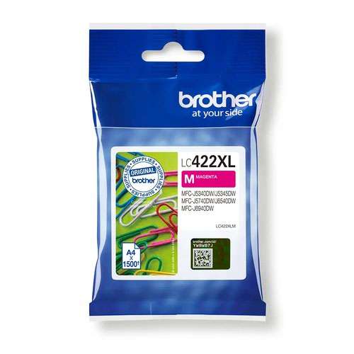 Brother LC422XLM 1500 Page High Yield Magenta Ink Cartridge