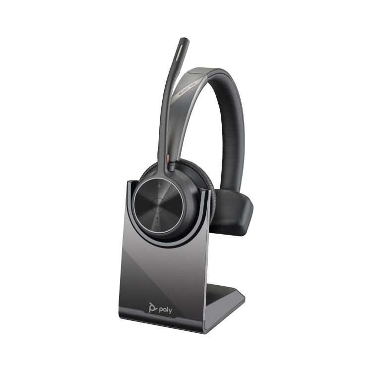 HP Poly Voyager 4310 UC USB-A Wireless Mono Headset and Stand