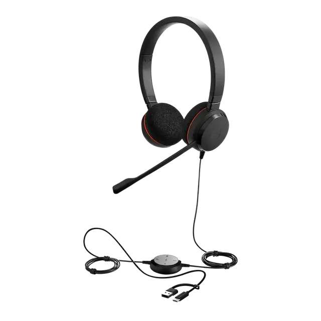 Jabra Evolve 20 USB-C and A MS Stereo Headset
