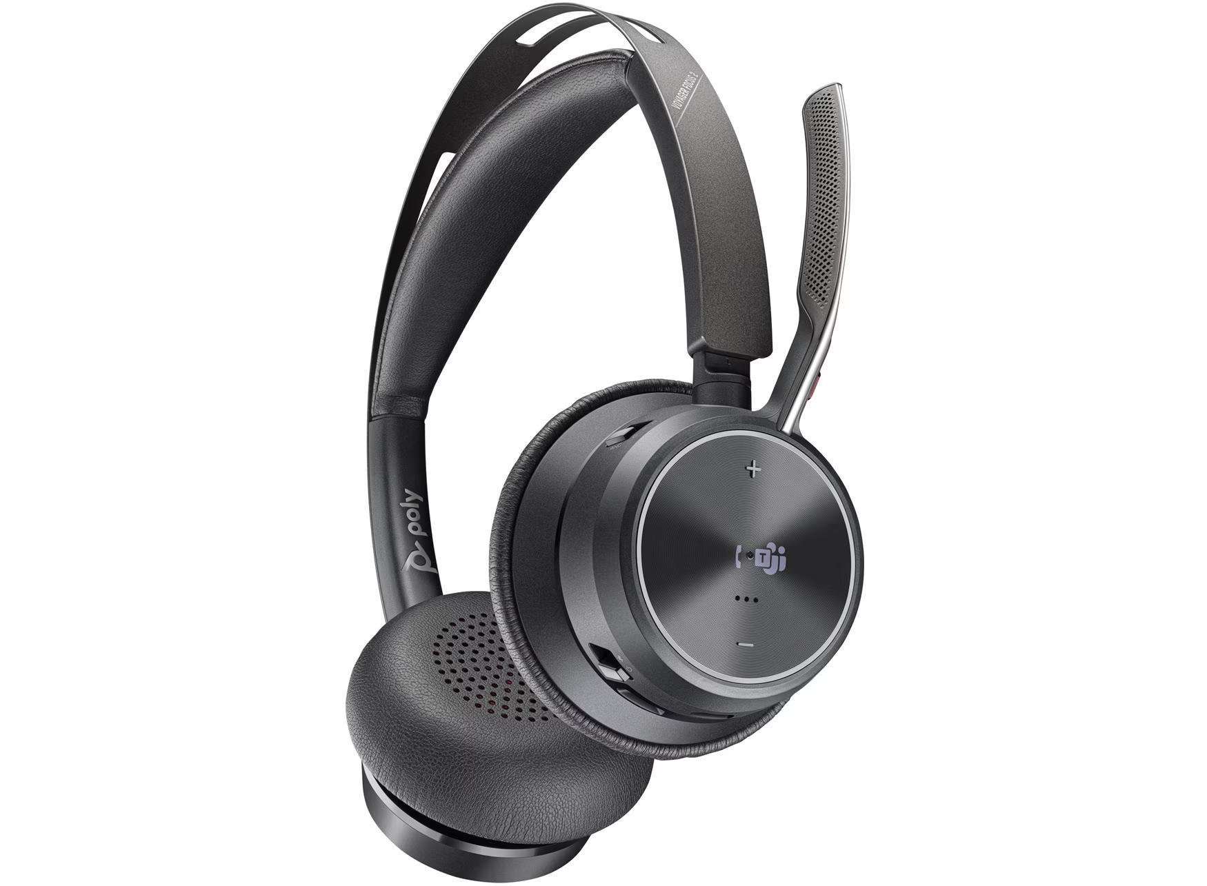 HP Poly Voyager Focus 2 Microsoft Teams Certified Stereo Headset with USB-C to A Adapter