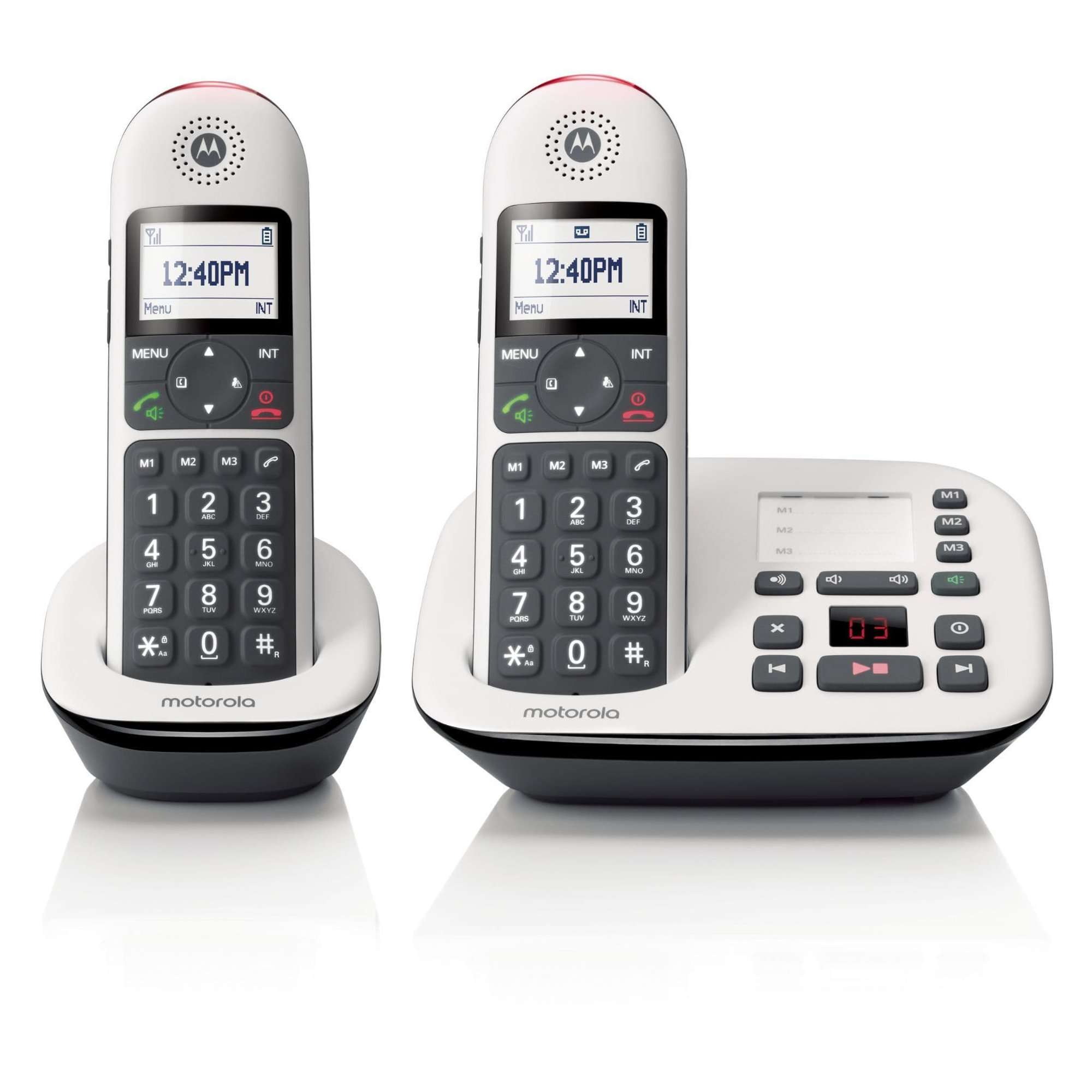 Motorola CD5012 Digital Cordless Twin Big Button DECT TAM