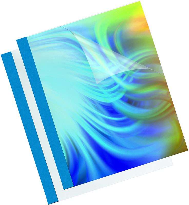Fellowes 53176 3mm Prestige Thermal Binding Cover - Blue