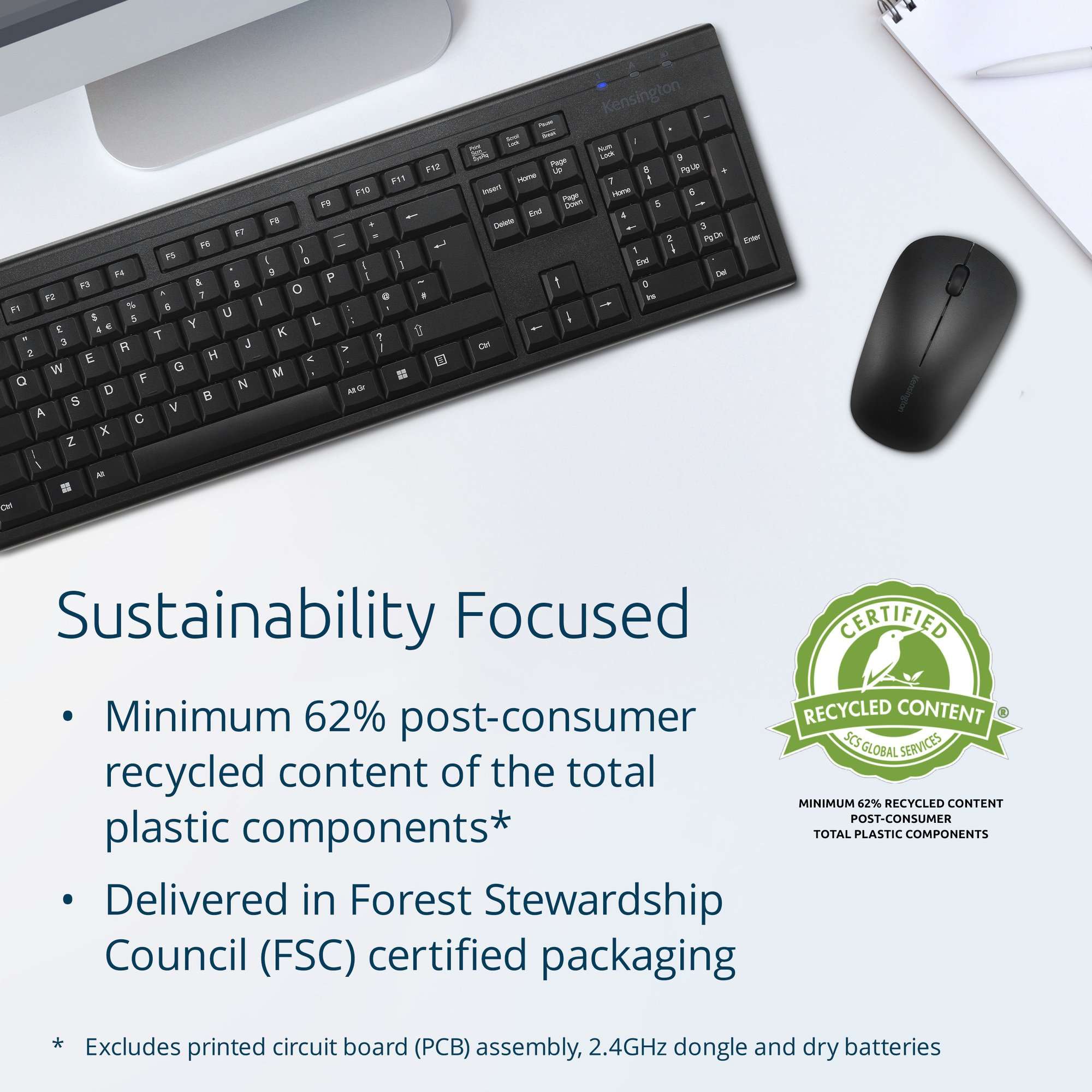 Kensington K75562UK KM150 EQ Wireless Desktop Set