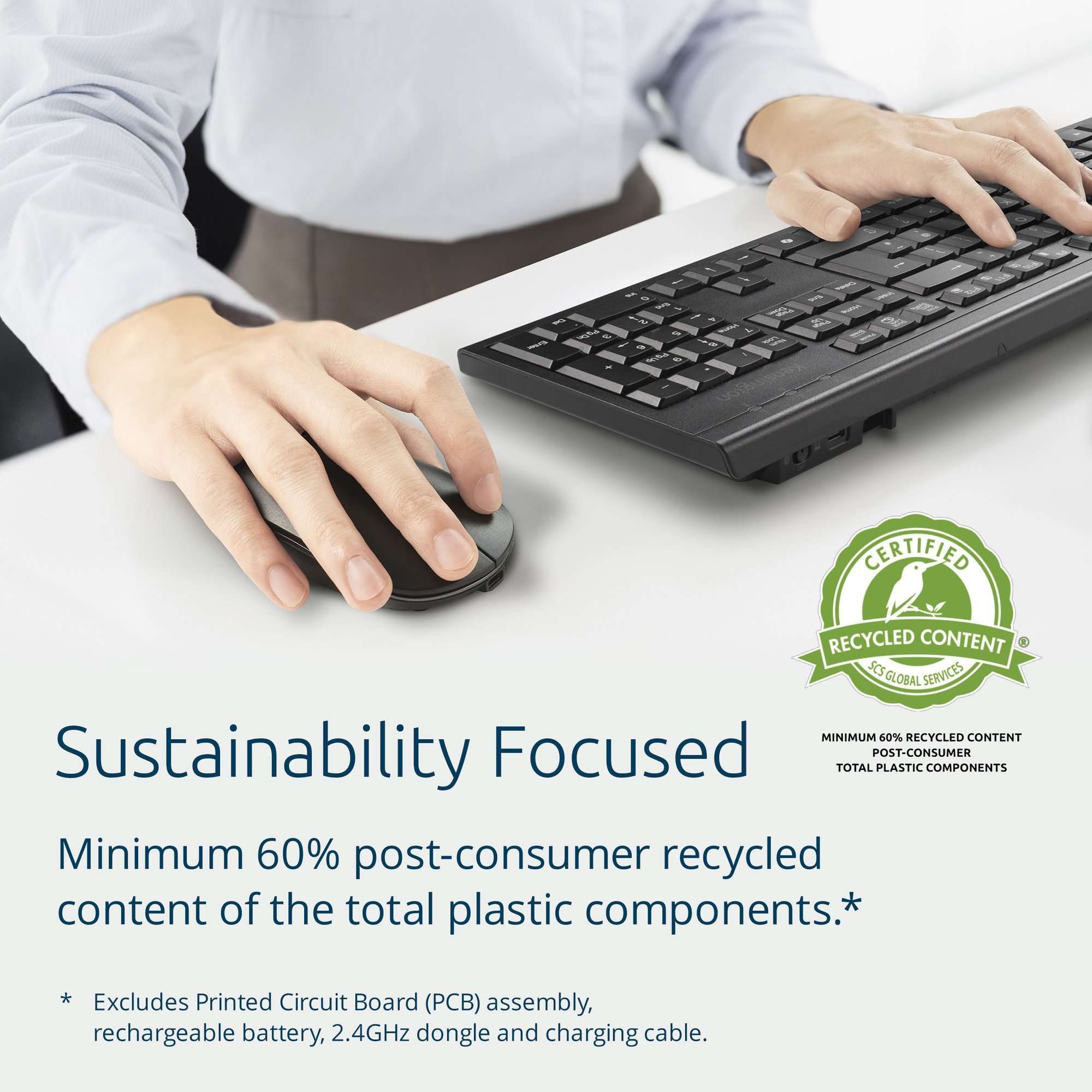 Kensington K75560UK KM270 EQ Rechargeable Wireless Desktop Set