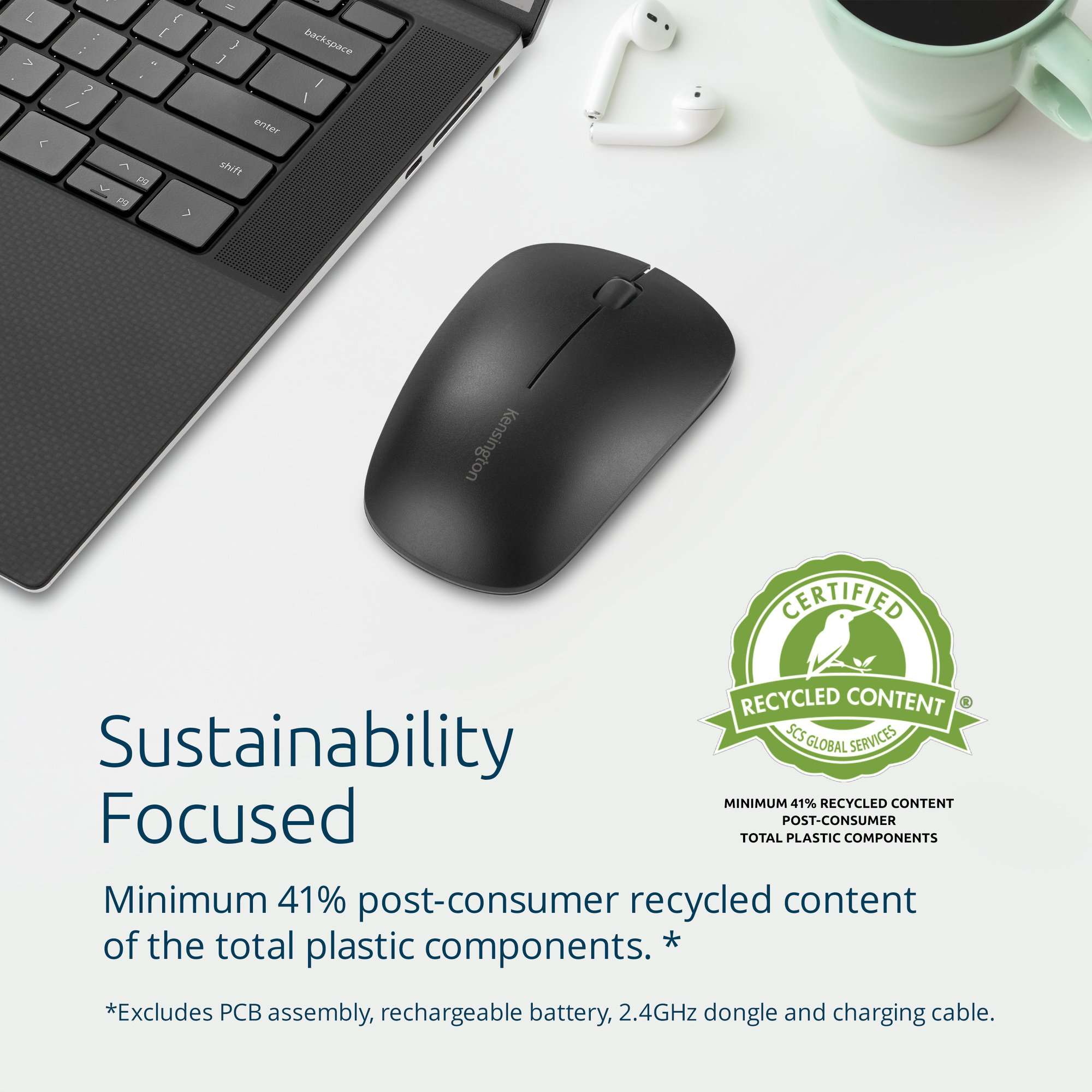 Kensington MY230 EQ Rechargeable Wireless Mouse - Midsize