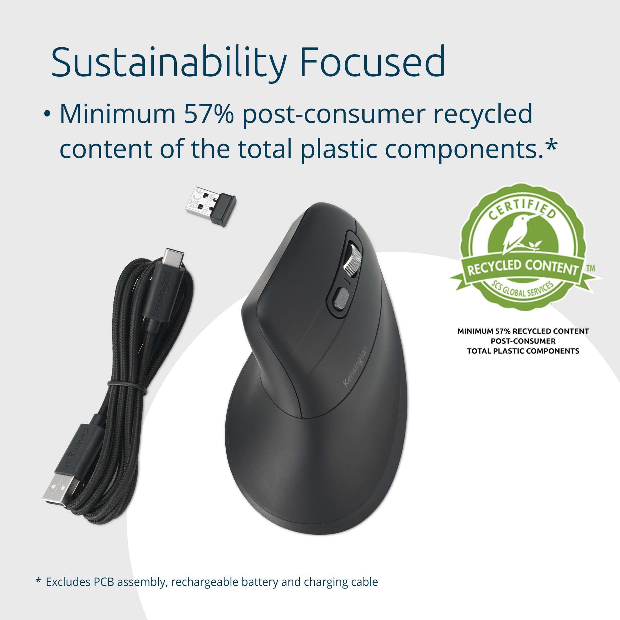 Kensington K72482WW Pro Fit Ergo MY630 EQ Rechargeable Mouse