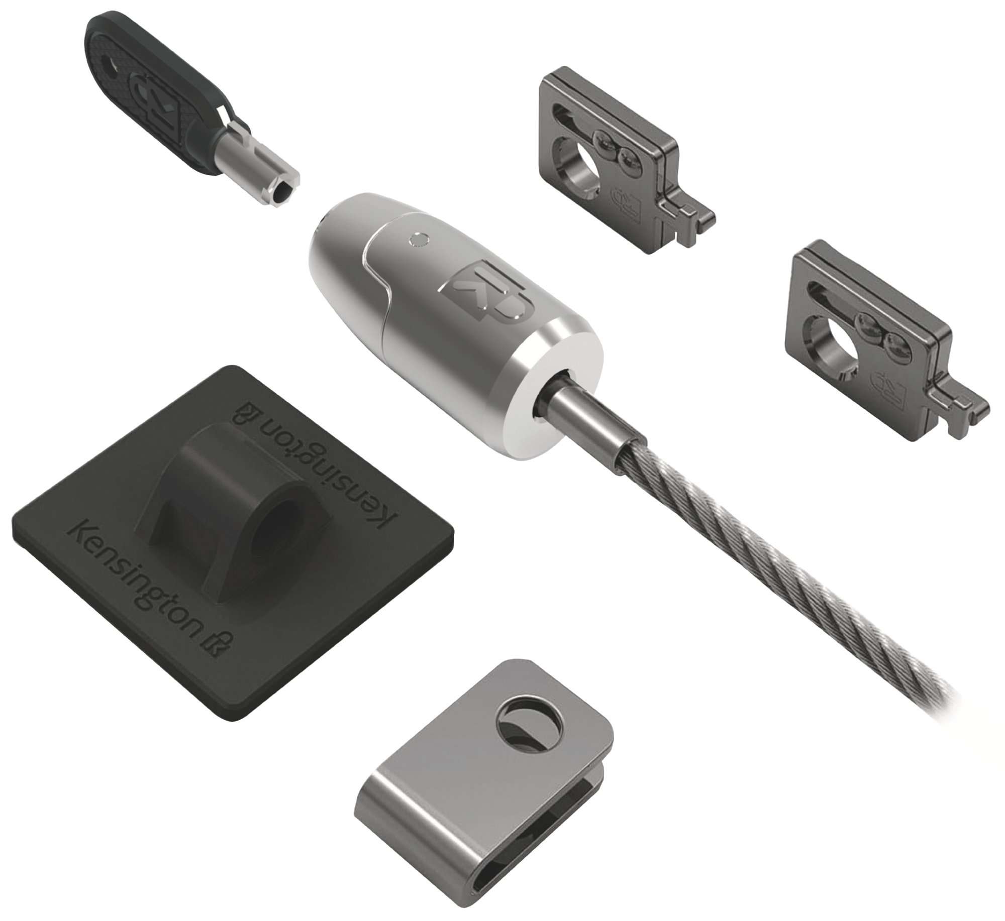 Kensington K64425EUS Desktop & Peripherals Locking Kit 2.0 - Single Keyed