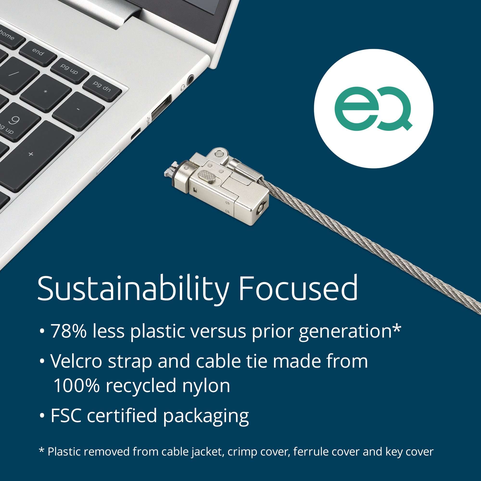 Kensington K60630WW Slim NanoSaver 2.0 EQ Keyed Laptop Lock