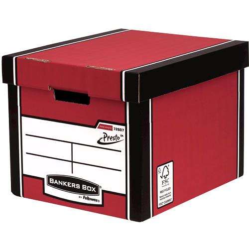 Bankers Box Premium Tall Box Red Pack of 5