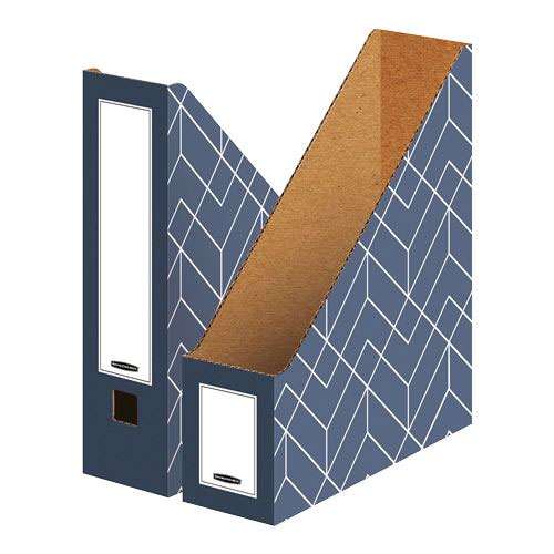 Bankers Box Decor Magazine File - Urban Slate Blue Pack of 5