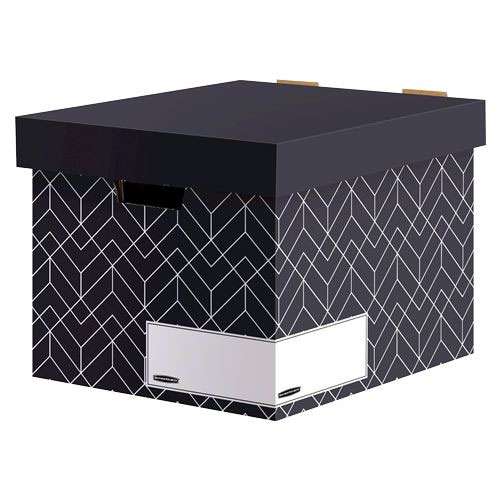 Bankers Box Decor Storage Box Urban Midnight Blue Pack of 5