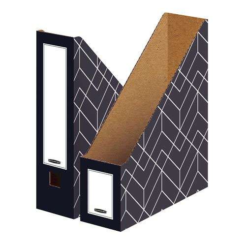 Bankers Box Decor Magazine File - Urban Midnight Blue Pack of 5