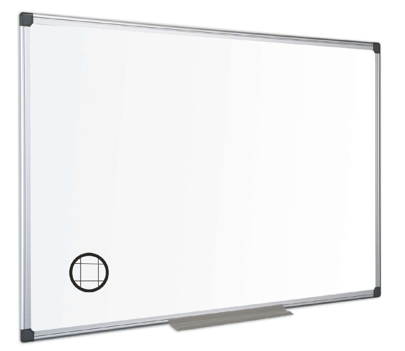 Bi-Office Maya Gridded 1800X1200mm Aluminium Framed Whiteboard