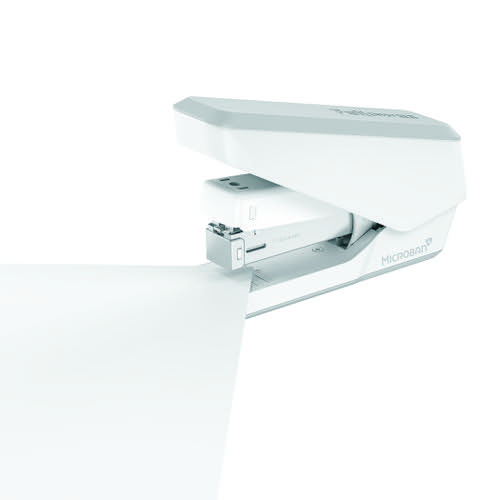 Fellowes LX840 25 Sheet Half Strip Easy Press Stapler White