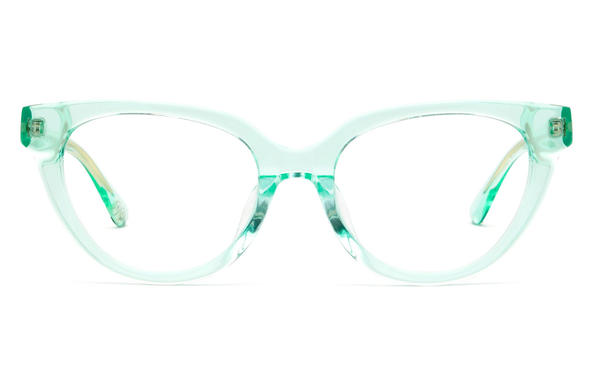 Asha - Aqua Glasses 