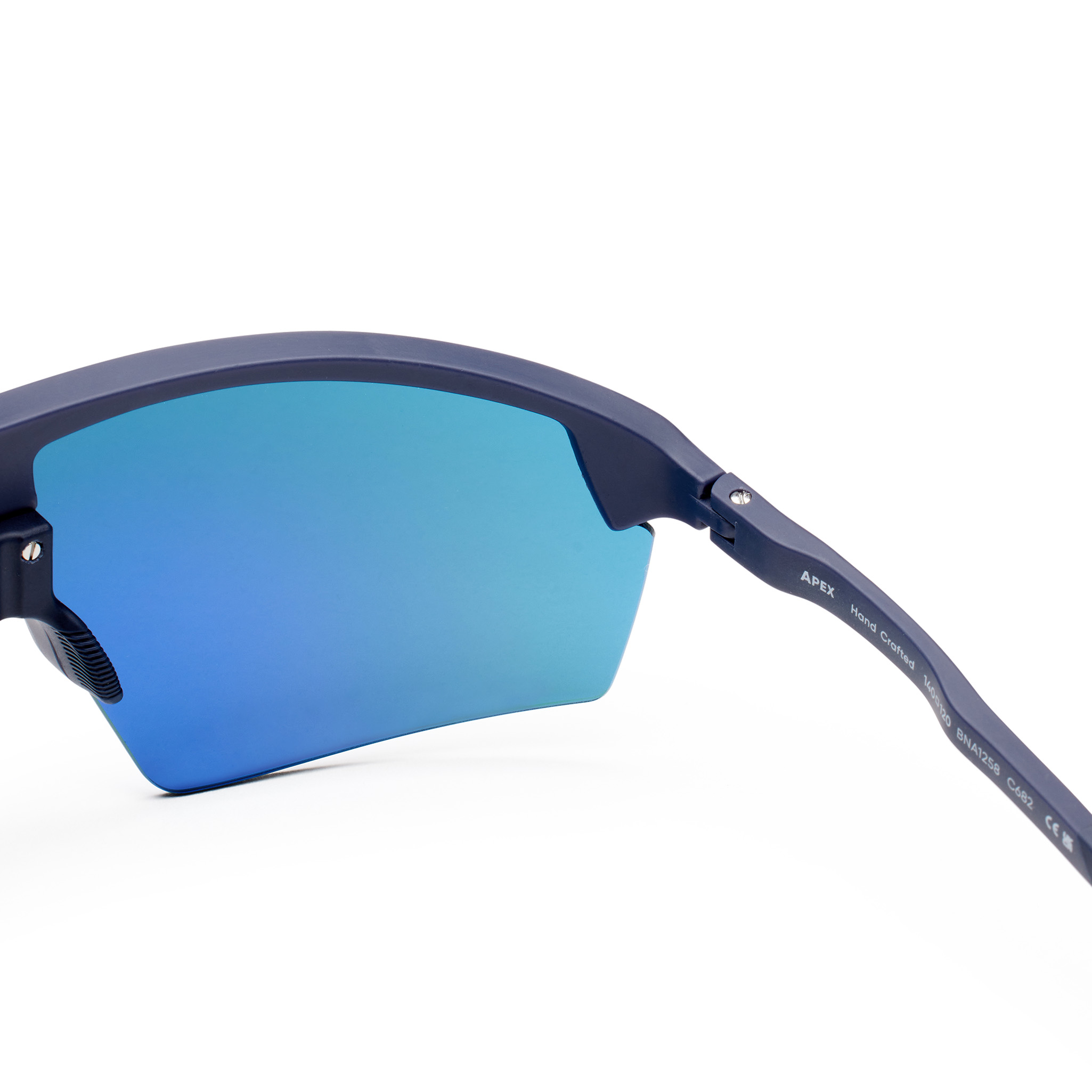 Apex Sunglasses - Graphite with Deep Blue Mirror Lens | Bailey