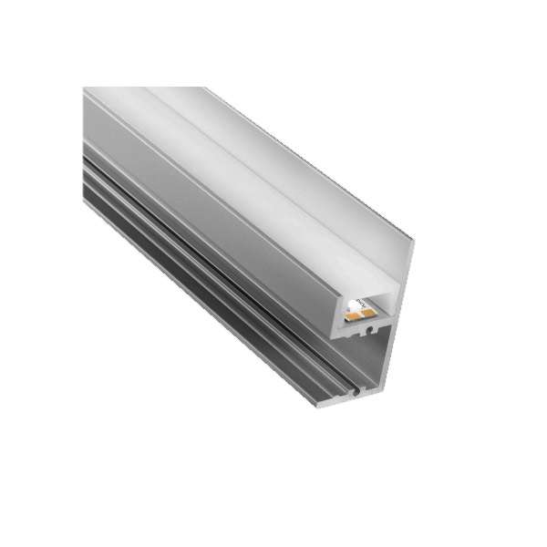 L-profil upp/nerljus 37x18mm ALU. L=5m