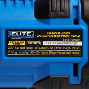Sierra sable recíproca inalámbrica 20V 3.000RPM Ref. XRS20 ELITE