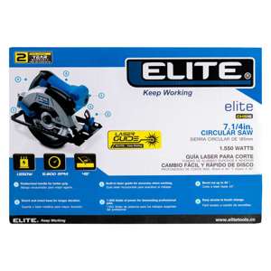 Sierra circular 1.550 W 5.800 RPM con guía láser Rf. CHS16 ELITE