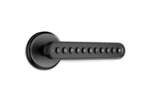 Cerradura inteligente ELITE para puertas de hasta 6cm de ancho. 3 métodos de apertura: aplicación (bluetooth), clave y llave. SL2000L