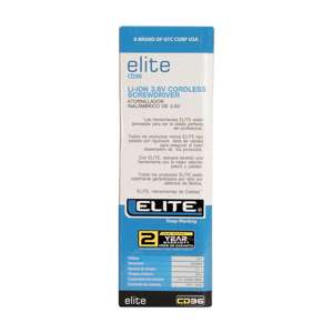 Destornillador inalámbrico 3.6v Batería ION ELITE