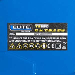 Sierra de mesa 2000W 4800RPM Ref. TS250 ELITE