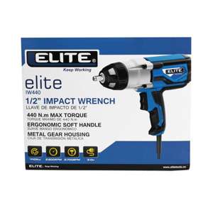Pistola y llave de impacto eléctrica 1/2 pulg Elite