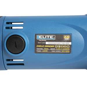 Esmeriladora angular eléctrica 4. 1/2" 1.200W 11.000 RPM ELITE