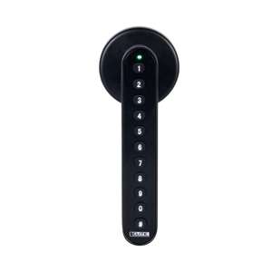 Cerradura inteligente ELITE para puertas de hasta 6cm de ancho. 3 métodos de apertura: aplicación (bluetooth), clave y llave. SL2000L