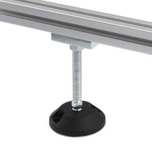 M10x75mm Nylon 39mm Articulating Anti-slip Levelling Foot - Image 1