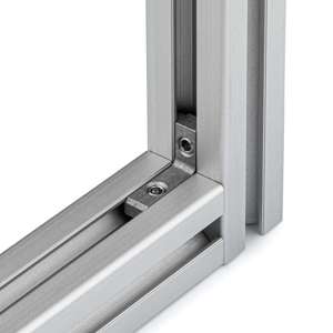 20 Series T/V-Slot Heavy Duty Outside Butt Inner Link Connector - In Use