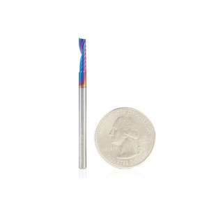 1/8" Up-Cut Amana Tool 51410-K Plastic Spiral End Router Bit (1/8" Shank) - Thumbnail