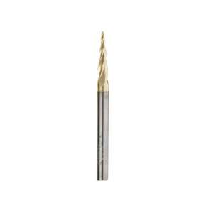 5.4° Amana Tool 46472 Metric Aluminium Tapered Ball End Router Bit (1.5mm Shank) - Thumbnail