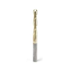 0.10° Amana Tool 46479 Metric Aluminium Tapered Ball End Router Bit (6mm Shank) - Thumbnail