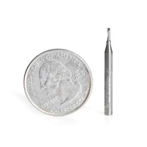1.5mm x 4mm Up-Cut Amana Tool 51370 Metric Aluminium Spiral End Router Bit (1.5mm Shank) - Thumbnail