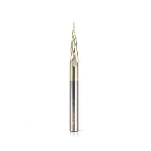 6.2° Amana Tool 46470 Metric Aluminium Tapered Ball End Router Bit (0.8mm Shank) - Thumbnail